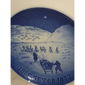 Vintage 1972 B&G Christmas Greenland Collector Plate